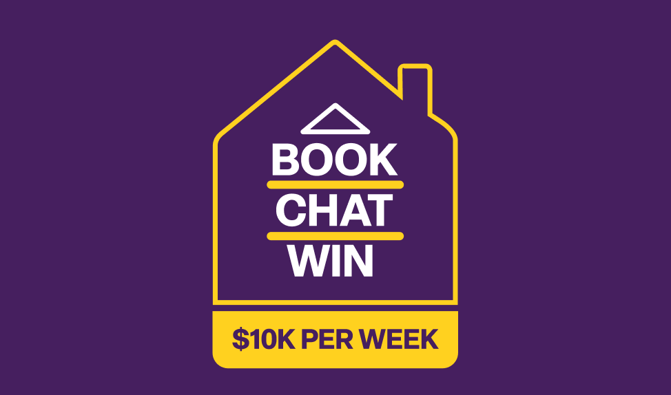 Book. Chat. Win. $10K.